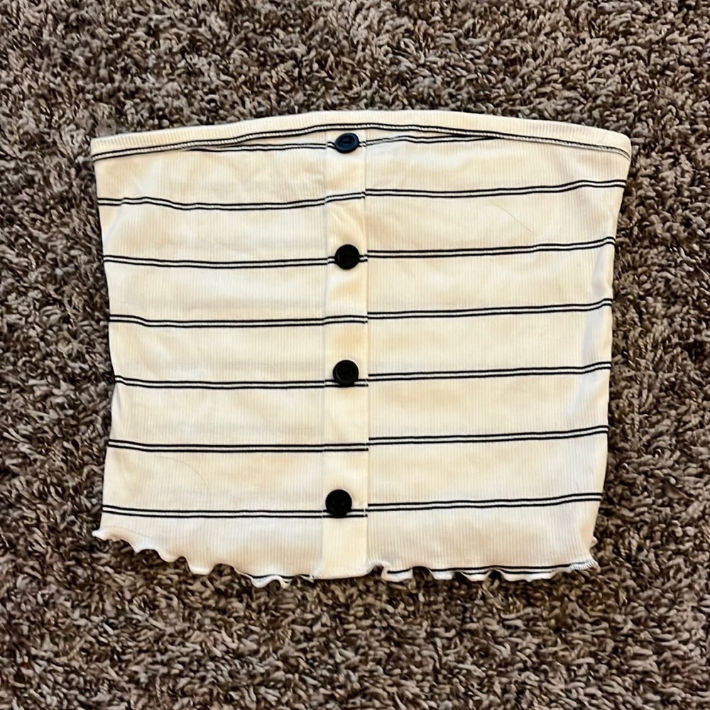 Lettuce edge tube top